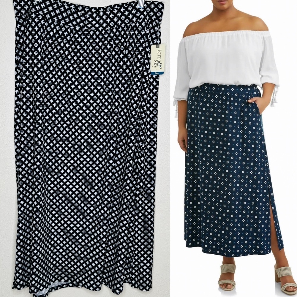 Terra & Sky 14‎ 0X Relaxed Maxi Skirt​